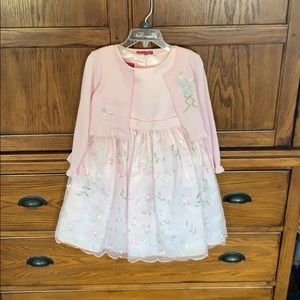 Girls Light Pink Formal Dress Size 4T